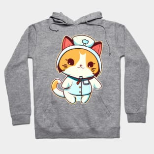 Nurse Cute Cat Kitten Hoodie